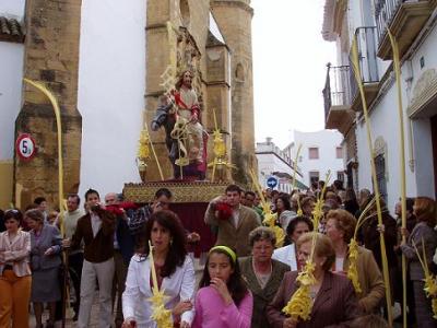 La procesión de la Borriquita abrió el pórtico de la Semana de Pasión Loperana