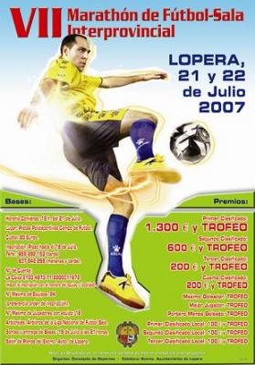 Lopera acogerá los días 21 y 22 de julio la VII Marathón de Fútbol Sala Interprovincial