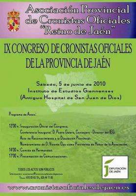 El Cronista Oficial de Lopera, José Luis Pantoja participará en el IX Congreso de Cronistas Oficiales de la Provincia de Jaén