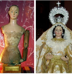 El Periódico El Mundo publica hoy el artículo : Lopera recupera la talla de su Virgen que se creía desaparecida tras la quema de la iglesia en 1936