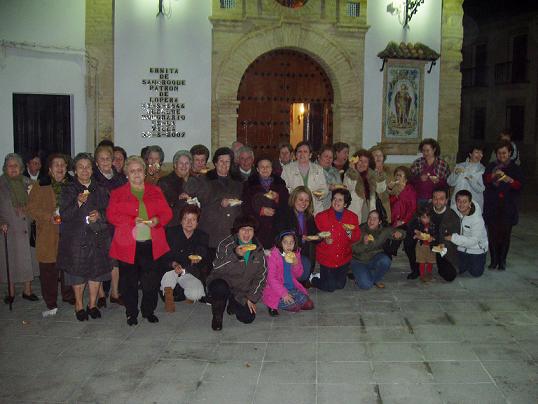 Ofrenda del primer Aceite de Oliva Virgen Extra al Patrón San Roque.