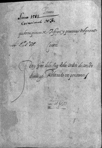 Algunos aspectos del Proceso Inquisitorial del Loperano Fray Francisco de la Cruz García Chiquero quemado en la hoguera en Lima en el año 1578