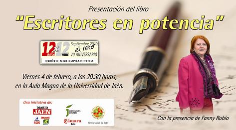 Un total de 17 Loperanos participan con sus escritos en el libro "Escritores en Potencia" que se presentará el día 4 de Febrero a las 20,30 horas en el Aula Magna de la Universidad de Jaén