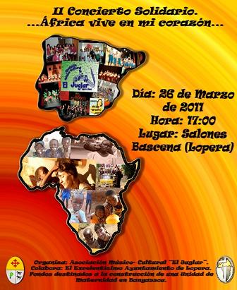 Carnaval Solidario con Bangassou el 26 de Marzo en Salones Bascena de Lopera