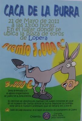 Lopera acogerá el 21 de Mayo el juego de "La Caca de la Burra"
