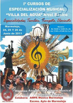 Abierto el plazo para los Cursos de Especialización Musical en Marmolejo