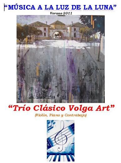 Concierto el 1 de Julio a cargo del "Trío Clásico Volga Art" (Violín, Piano y Contrabajo) en la Plaza de la Constitución de Andújar