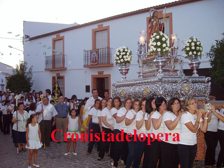 Con el traslado de San Roque se inician las  Fiestas Patronales