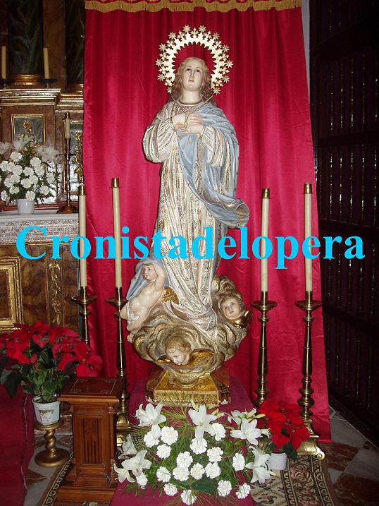 Mañana 8 de Diciembre la Parroquia de Lopera acogerá a partir de la 7 de la tarde un acto Solemne donde será nombrada Alcaldesa Honoraria de Lopera la Inmaculada Concepción