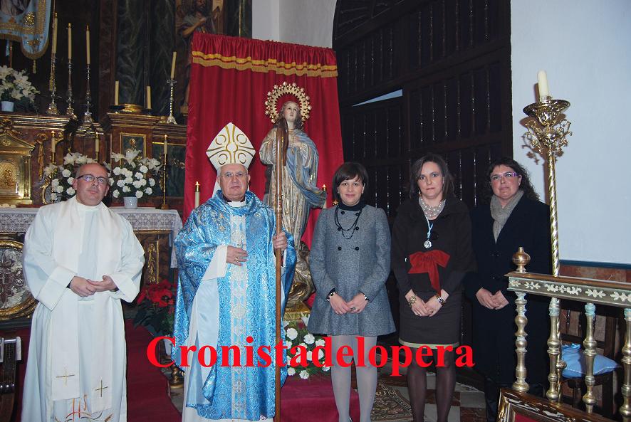 La Inmaculada Concepción es nombrada Alcaldesa Honoraria de Lopera.