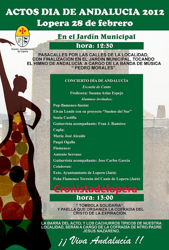 Actos Día de Andalucía Lopera 2012
