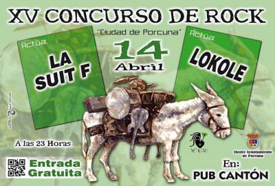 El Sábado 14 de abril a las 23 horas XV Concuso de Rock "Ciudad de Porcuna"