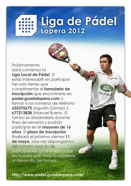 Liga de Pádel Lopera 2012