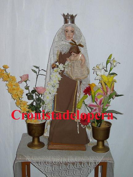 La Imagen de Virgen del Carmen de la familia Garrido García de Lopera que se sobrevivió a la Guerra Civil