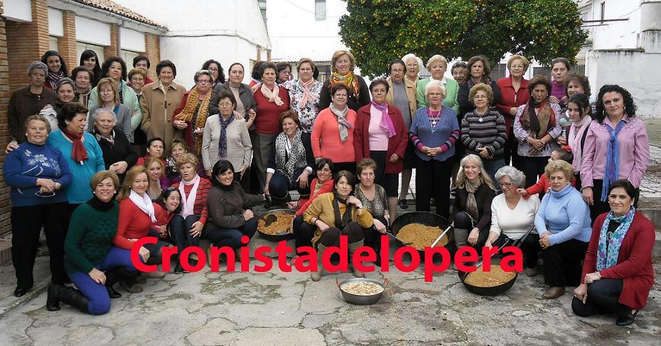 Migas y gachas para celebrar la IX Convivencia Campera de la Asociación de Mujeres Loperanas.