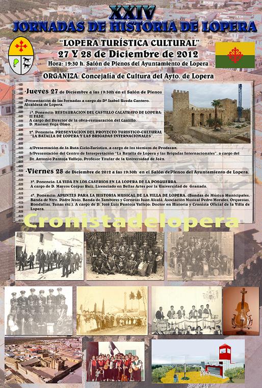Presentado el cartel de las XXIV Jornadas de Historia de Lopera a celebrar los días 27 y 28 de Diciembre
