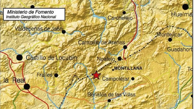Un terremoto de 3,8 grados de magnitud en la escala Richter con epicentro en la localidad giennense de Frailes se dejo sentir en Lopera a las 12,27 minutos de la madrugada de hoy jueves 10 de Enero
