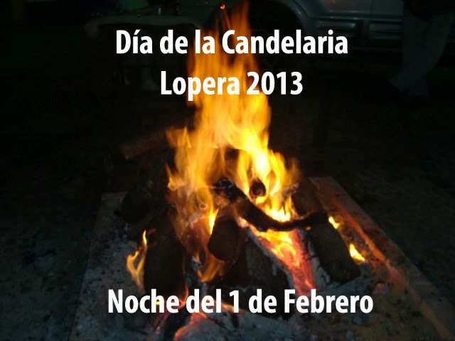 Una docena de Candelas celebraran esta noche la Candelaria Lopera 2013