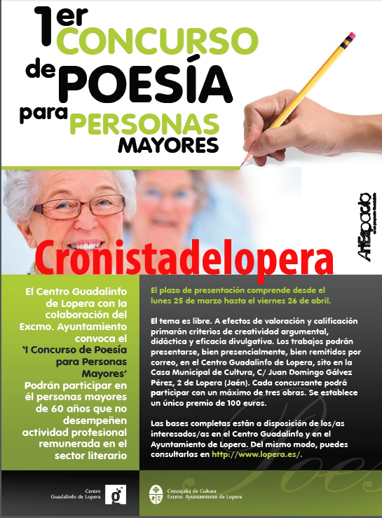 I Concurso de Poesía para Personas Mayores