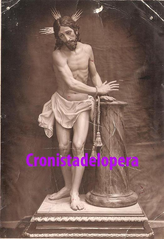 La Imagen de Jesús Amarrado a la Columna de Lopera obra de Amadeo Ruiz Olmos costó 12.000 pesetas en 1942