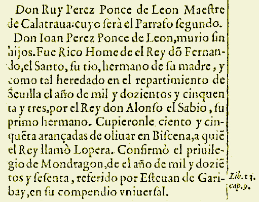 Lopera ya contaba con olivar en 1253 según la Crónica de la Casa de los Ponce de León