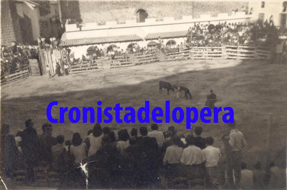 Las reses lidiadas en las populares Capeas en la Plaza Mayor de Lopera en el año 1941