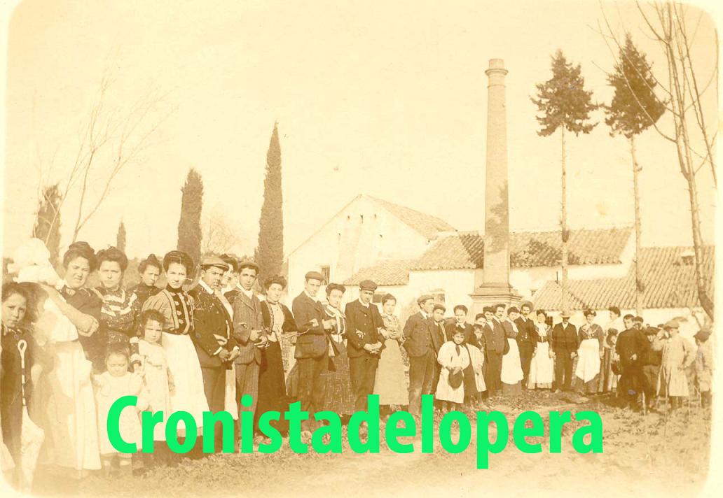 Fiesta campestre en el Cortijo del Saetal de Lopera en 1930
