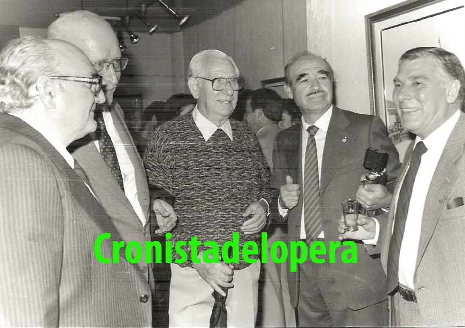 Loperanos en la Exposición de Paco Cantero en la Galería Toisón de Madrid en Octubre de 1986