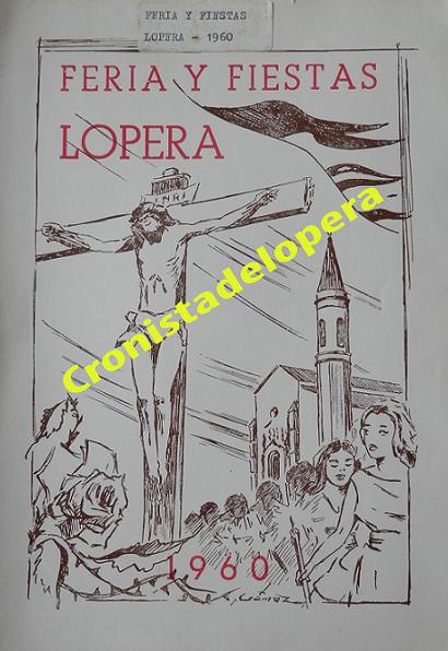 Portada del Programa de la Feria de los Cristos de Lopera del año 1960