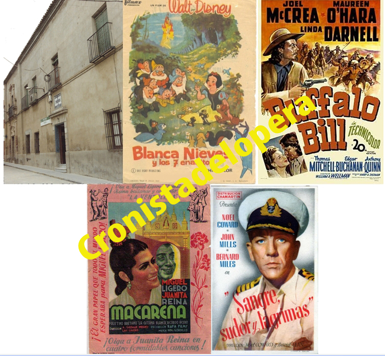 Cine Sonoro en Lopera: Planta baja del Convento-Hospital de San Juan de Dios (1942-46).