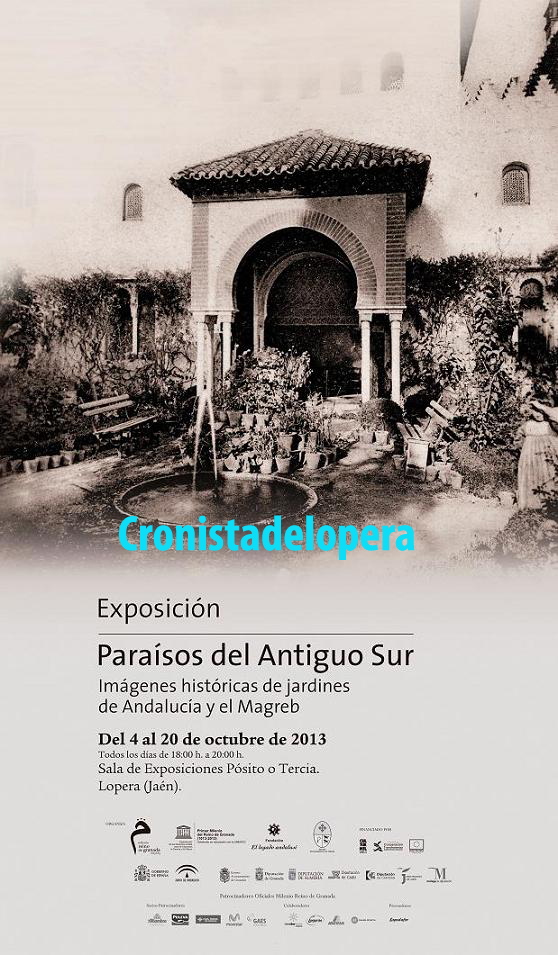 La Casa de la Tercia acogerá del 4 al 20 de Octubre la exposición Paraísos del Antiguo Sur: Imágenes históricas de jardines de Andalucía y del Magreb