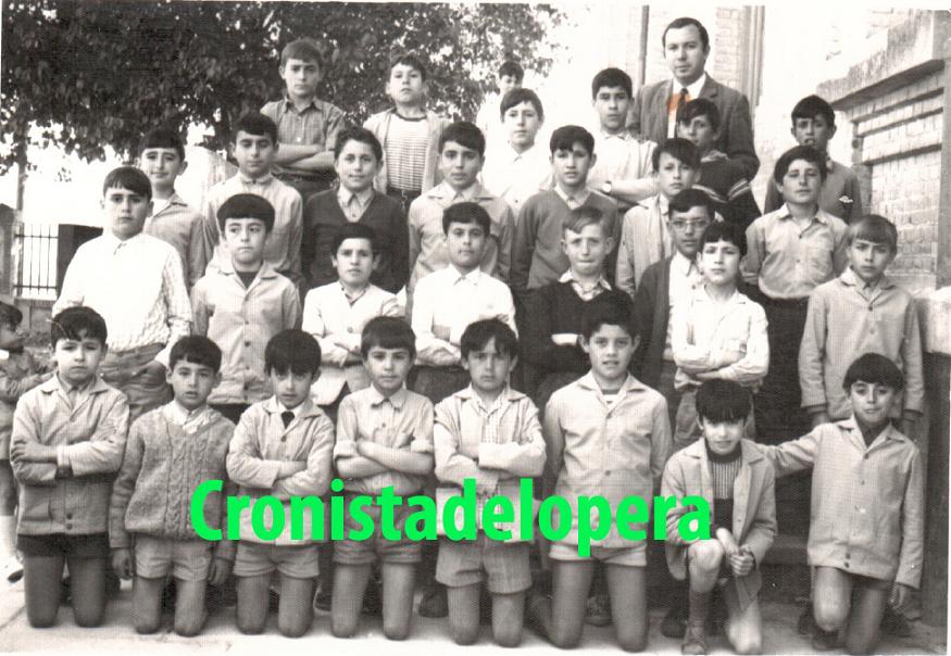 Escuela de D. Manuel Gascón curso de 5º de EGB. Año 1969-70