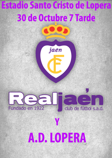 El Real Jaén C. F. jugará un amistoso en Lopera el próximo día 30 de Octubre