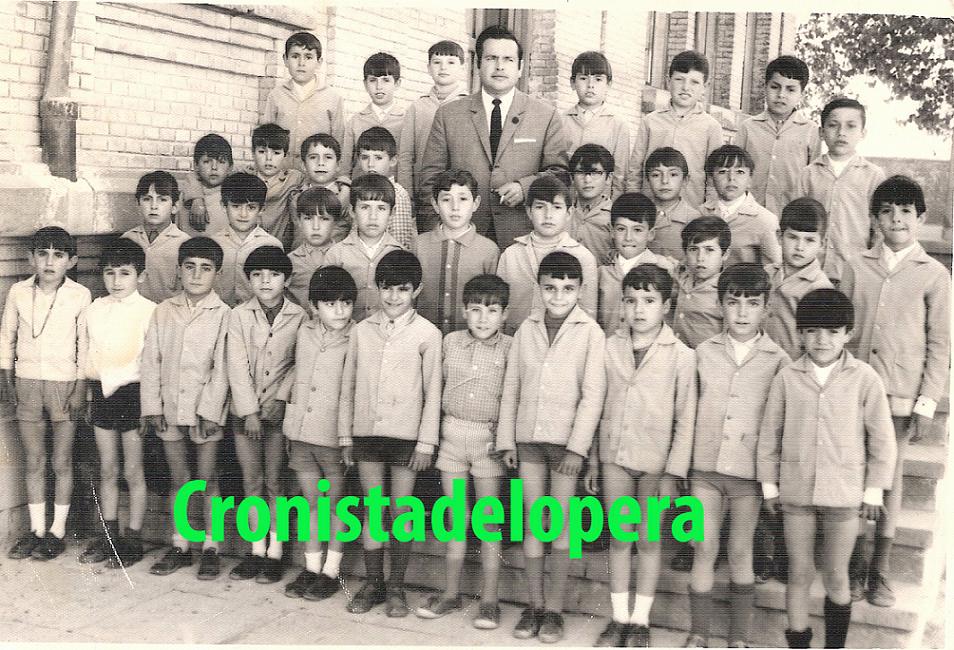 Escuela de D. Joaquín López curso de 5º de de EGB. Año 1970-71