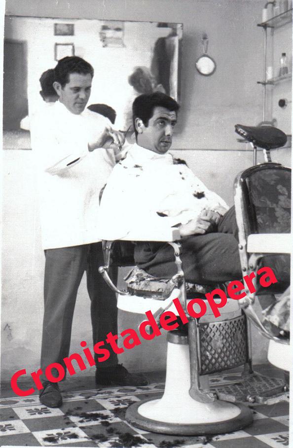 Los Barberos loperanos Sixto Ruiz López y Eduardo Candelario Artero