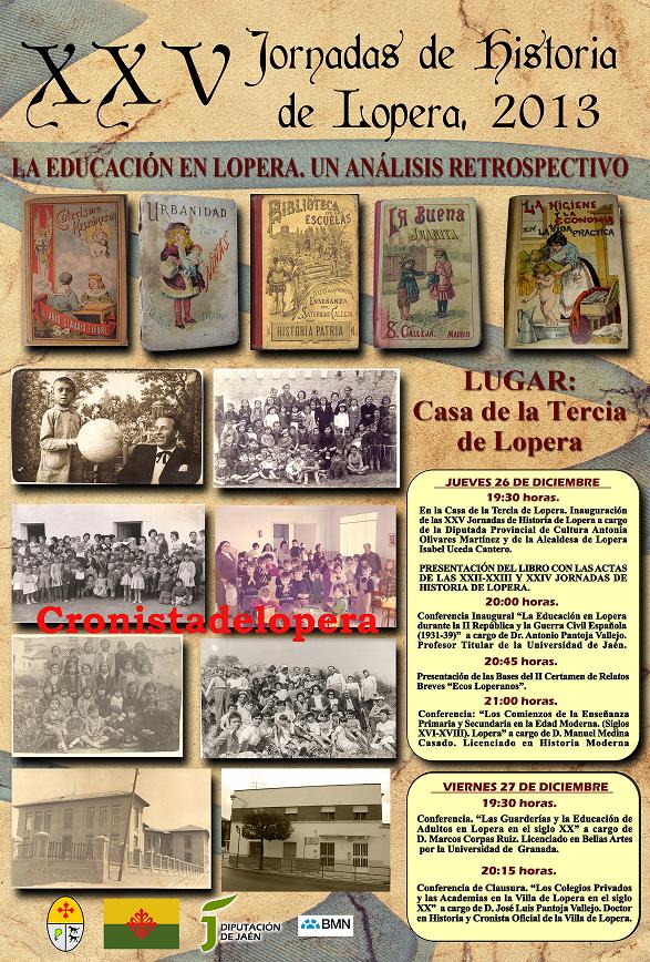 Presentado el cartel de las XXV Jornadas de Historia de Lopera