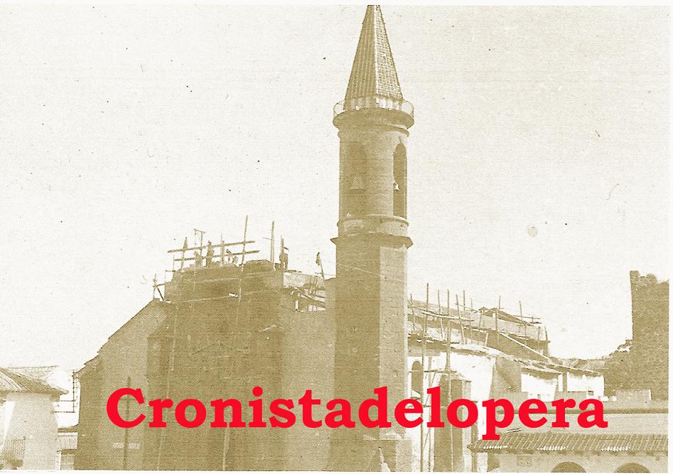 La restauración del la techumbre de la Parroquia de Lopera en 1944