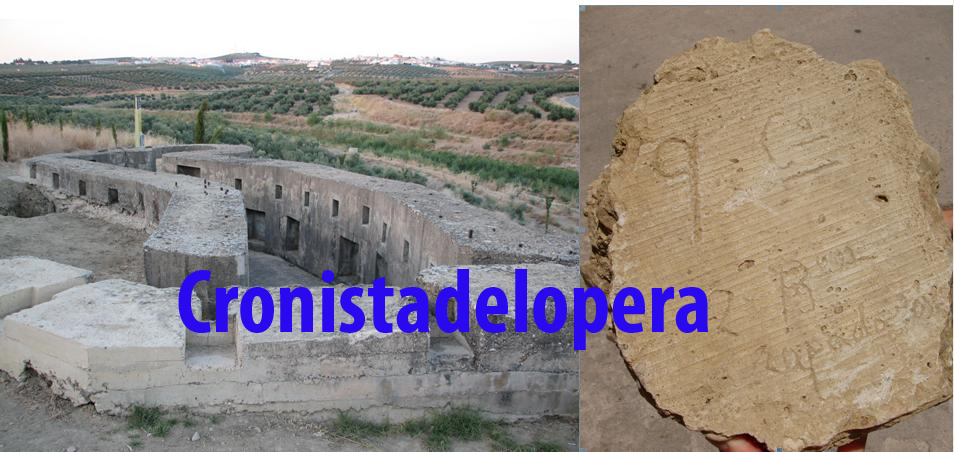 Una inscripción en una piedra encontrada cerca de las trincheras nacionales junto al Puente del Arroyo Salado desvela quienes la levantaron de hormigón hace ahora 77 años: 9 Compañía. 2º Batallón de Zapadores.