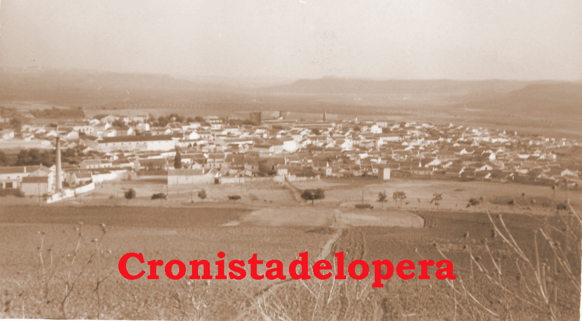 Vista de Lopera desde el Cerro de San Cristóbal. Año 1963. Foto gentileza de Antonio Chueco