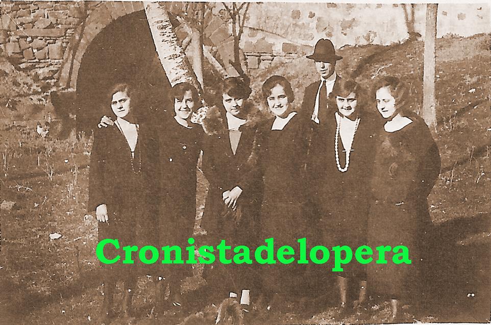 Excursión por los aledaños del Puente de Martín Gonzalo de Montoro (Córdoba) por un grupo de loperanos (Familia Espín). Años 20.