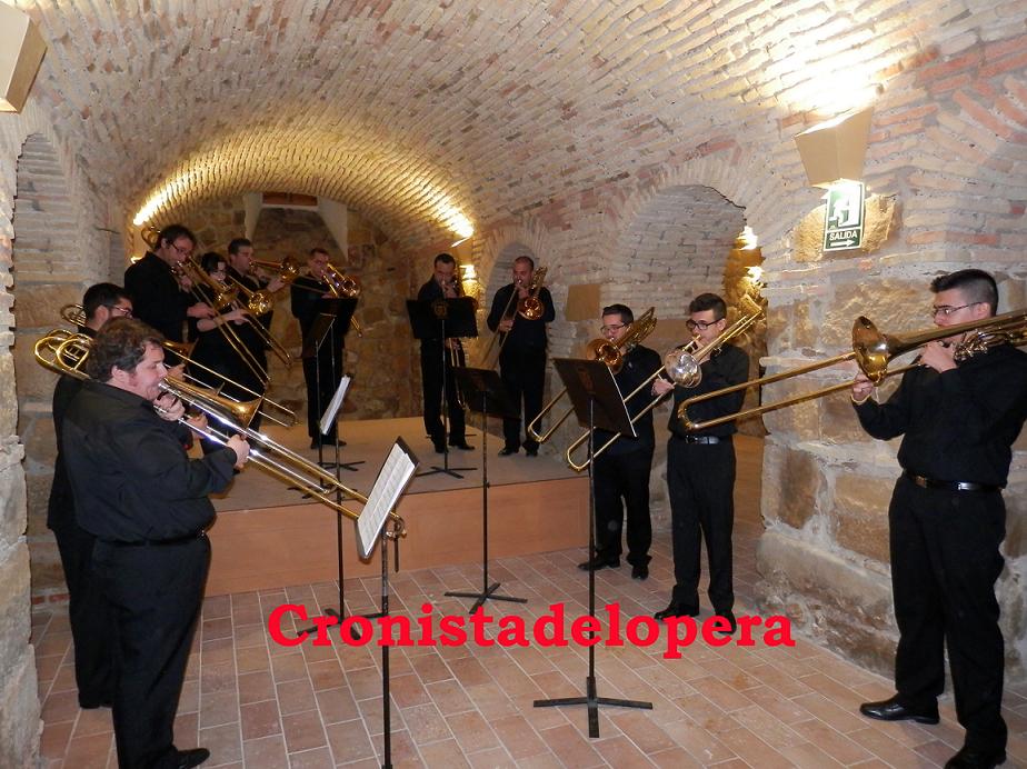 Brillante Concierto a cargo del Coro de Trombones de Jaén en el estreno de la Casa de la Tercia Baja de Lopera.