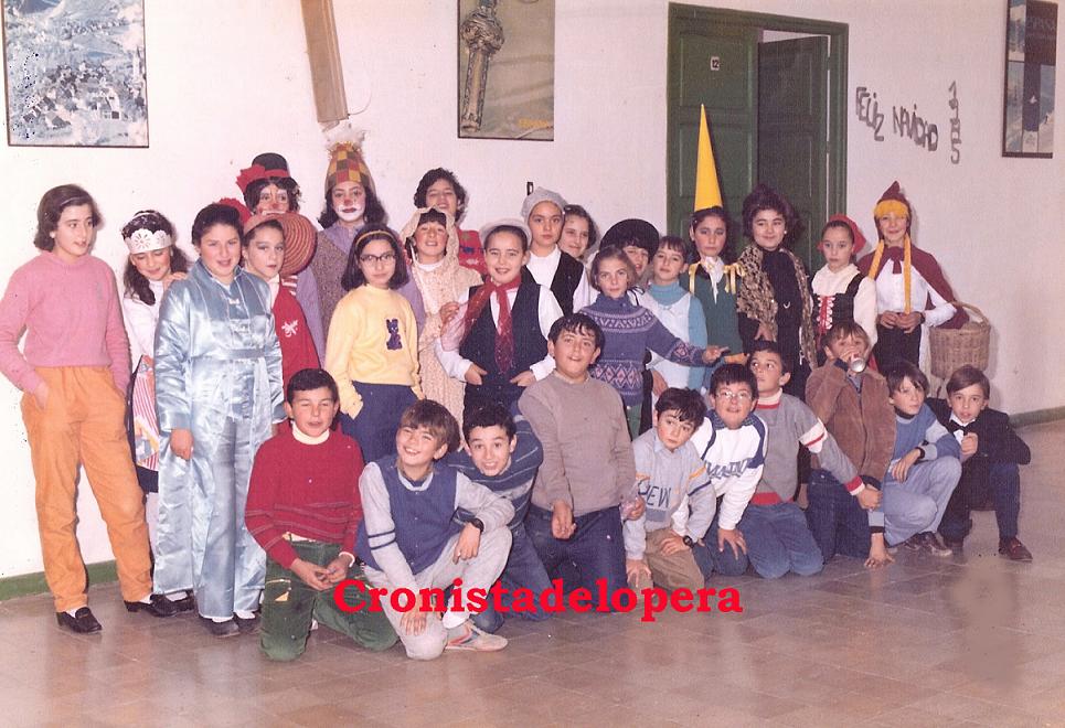 Alumnos del Colegio Miguel de Cervantes. Curso 1985-86