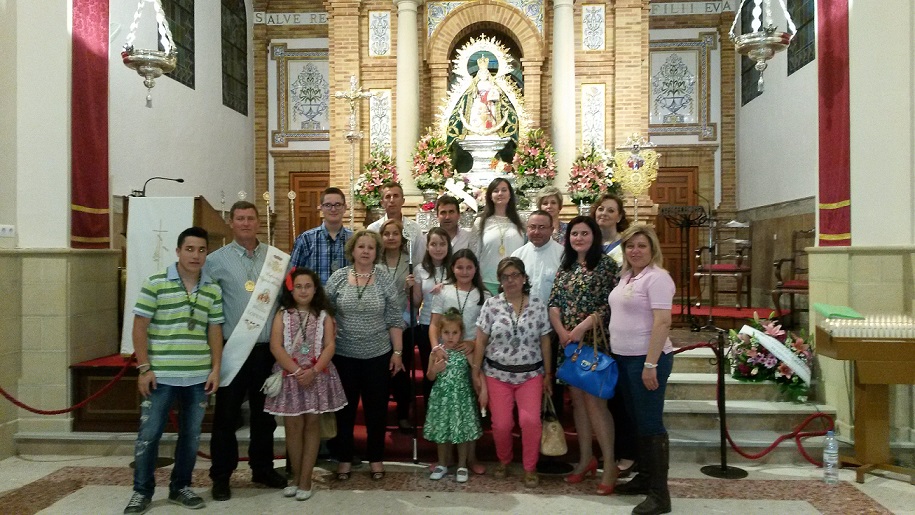La Cofradía de la Virgen de Alharilla de Lopera en la Romería de Alharilla 2015