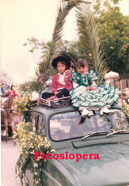 Romería de San Isidro Labrador. Lopera 1984. Pablo Acevedo y Yolanda Pérez