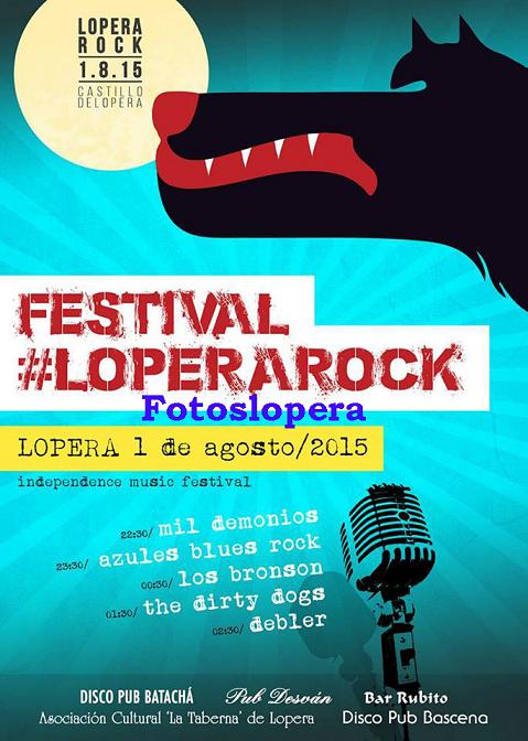 El Castillo de Lopera acogerá el sábado 1 de Agosto el Festival Lopera Rock