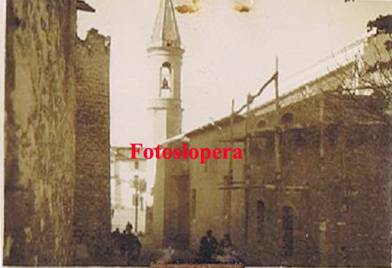 Obras en la Casa Rectoral de nueva planta de la Parroquia de Lopera por Regiones Devastadas en Noviembre de 1941.