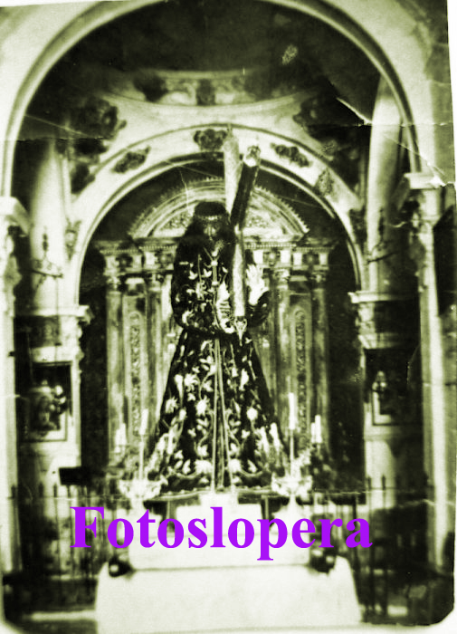 Antigua Imagen de Ntro. Padre Jesús Nazareno de Lopera en la Ermita de Jesús. Año 1922