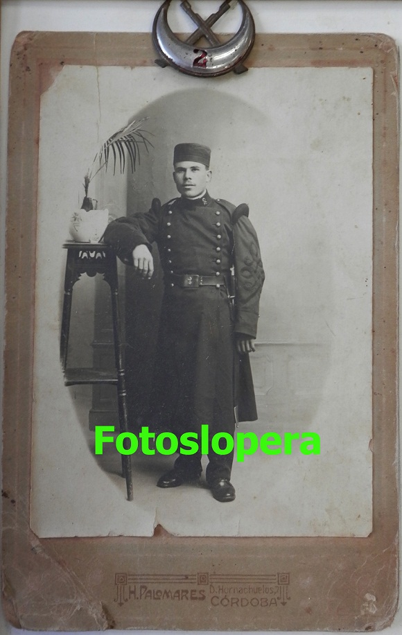 El Loperano Luis Soler Valenzuela de músico en el Servicio Militar en Larache en 1921
