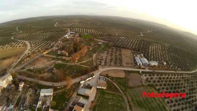 Vista aérea de la Fábrica Cabrera y sus aledaños realizada con un drone por el loperano Rafael Quero Monge