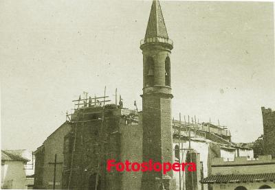 Restauración de la Iglesia Parroquial de Lopera por la Empresa Regiones Devastadas Años 40.
